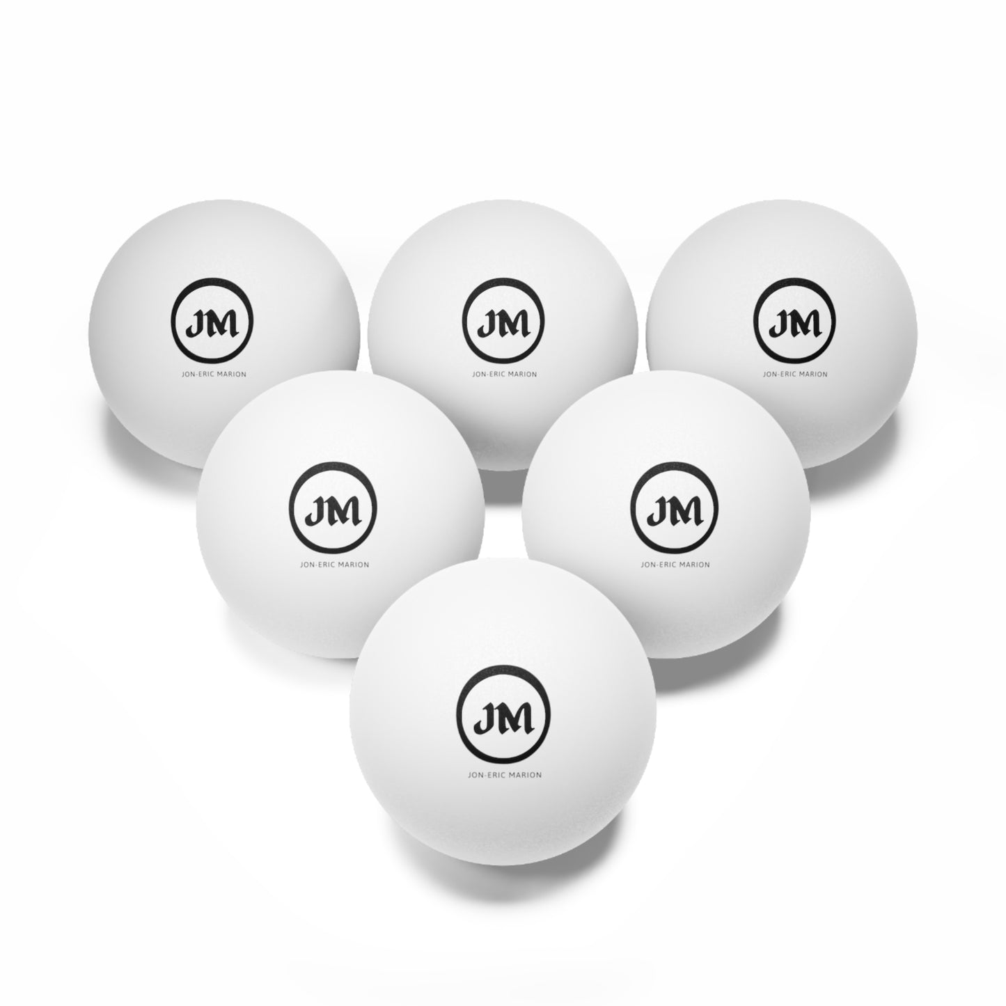 JM Ping Pong Balls, 6 pcs